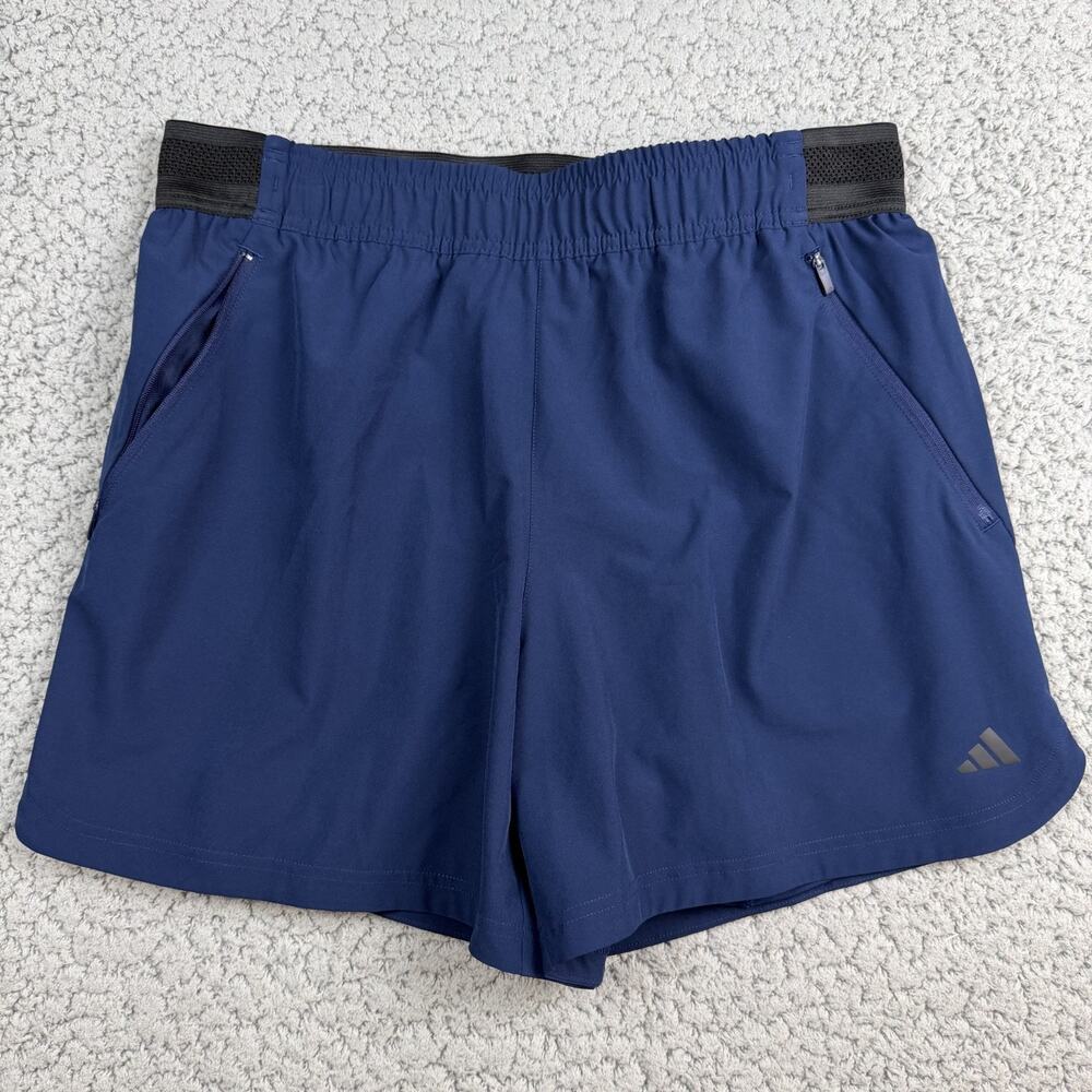 Adidas AXIS Blue WOVEN 5” TRAINING SHORTS Large No Lining Regular Fit